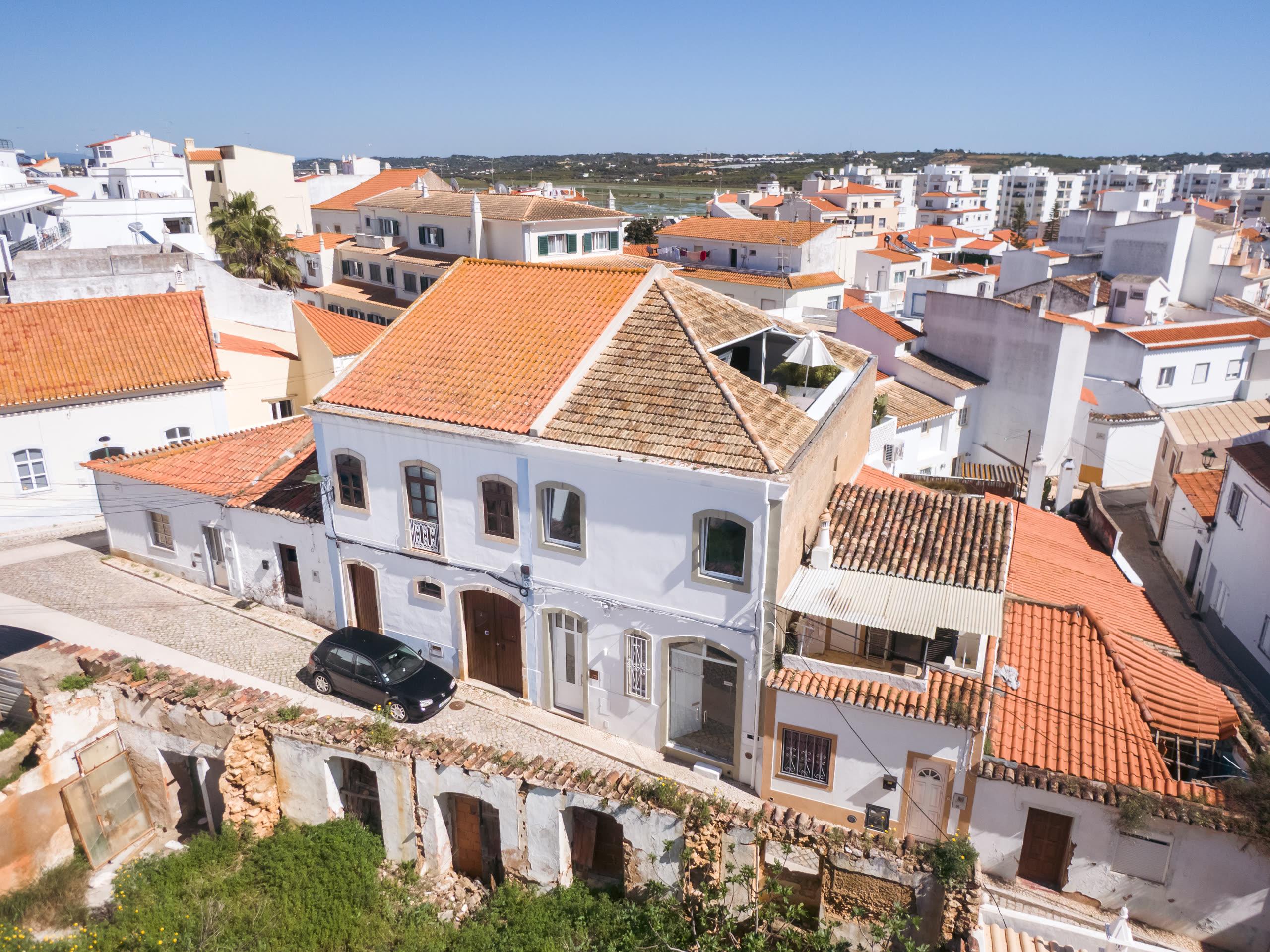 Traditional Portuguese architecture with concrete and masonry